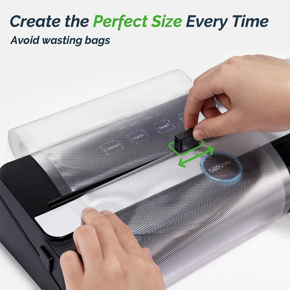 Vacuum Sealer Rolls - 2 Pack, 8" x 50' Food Storage Bags Compatible with All Vacuum Sealer Machines