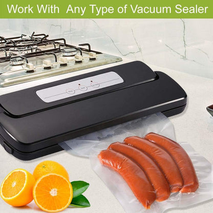 100 Quart 8 X 12 Inch Freezer Food Vacuum Sealer Storage Bags Size,Vac Seal a Meal Bags with BPA Free and Heavy Duty Sous Vide Vaccume Safe Precut Bag