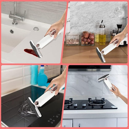 Mini Mop with Hand-Washable Head, Portable Self-Squeeze Design for Efficient Cleaning of Bathrooms and Kitchens