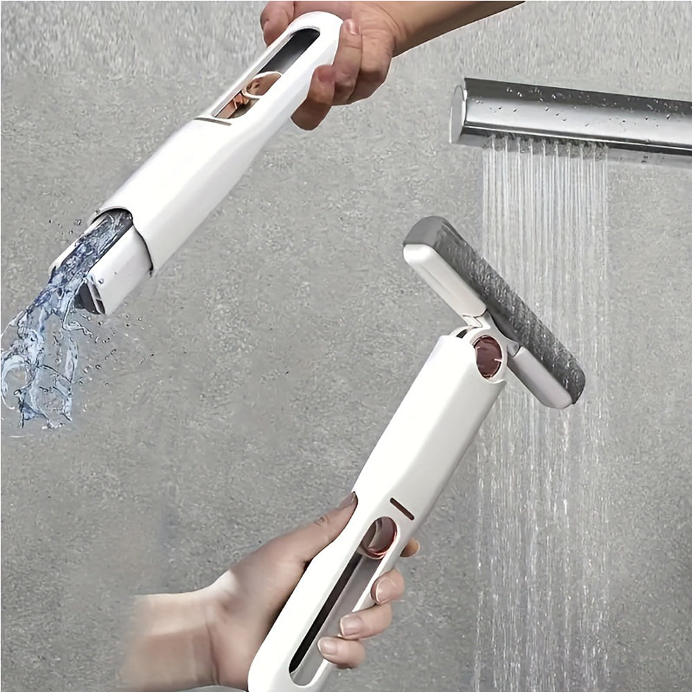 Mini Mop with Hand-Washable Head, Portable Self-Squeeze Design for Efficient Cleaning of Bathrooms and Kitchens