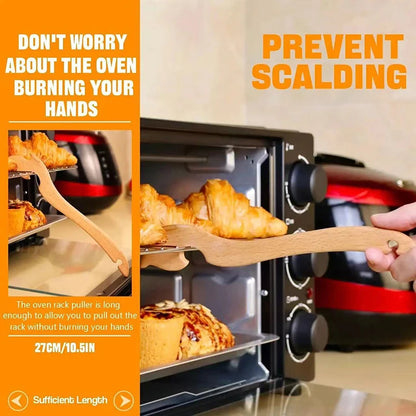 Oven Push Pull Tool Oven, Baking Tray Tool, Kitchen Multifunctional Push-Pull Rod, Non Scalding Hand Push-Pull Tool